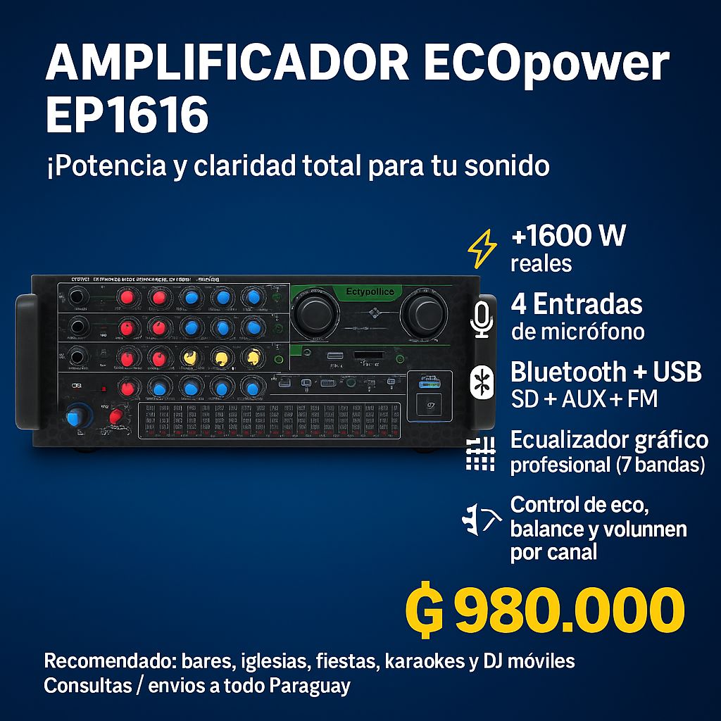AMPLIFICADOR ECOpower EP1616